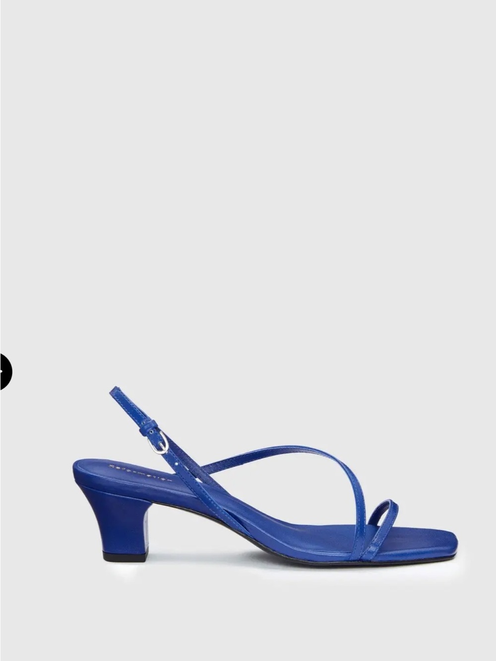 Reformation Cobalt Blue Strappy Slingback Heel